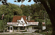 "Krogh's Restaurant-Tap Room. With a view of the Lake."